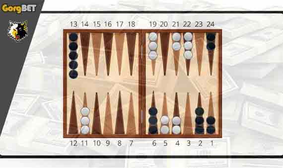 قانون حرکت با تمام شماره های تاس ها در بازی تخته نرد