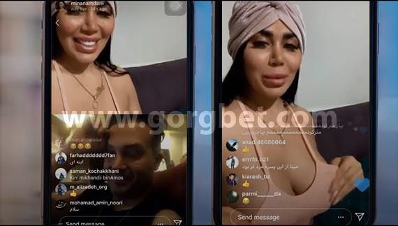 لایو مینا نامدار در اینستا