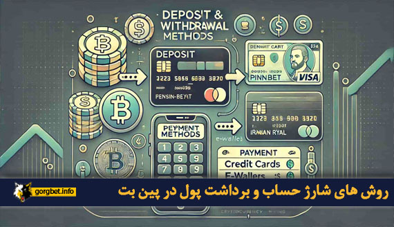 روش های شارژ حساب و برداشت پول در پین بت