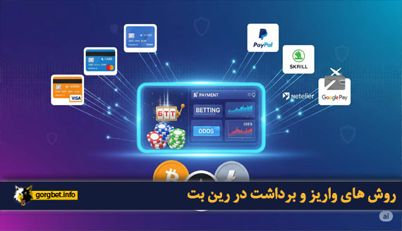 روش های واریز و برداشت در رین بت