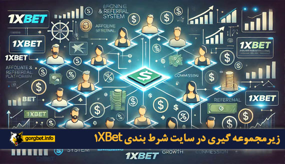 زیرمجموعه گیری در سایت شرط بندی 1XBet