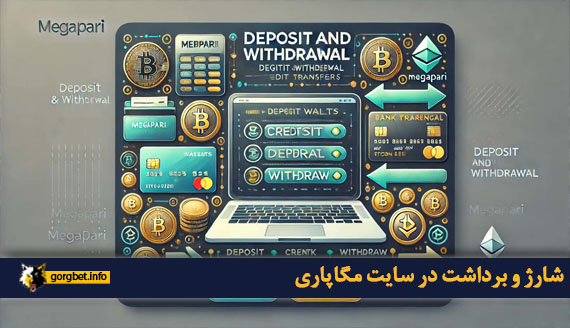 شارژ و برداشت در سایت مگاپاری