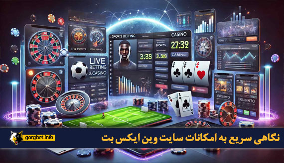 نگاهی سریع به امکانات سایت وین ایکس بت