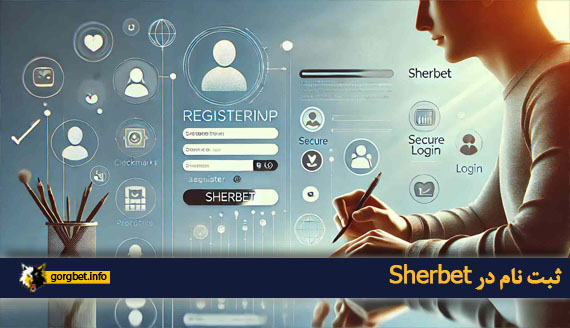 ثبت نام در Sherbet