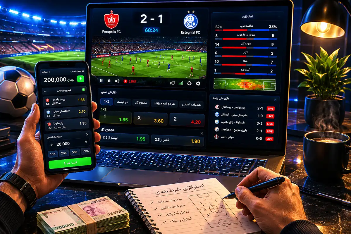 شرط بندی فوتبال با ۲۰۰ هزار تومان