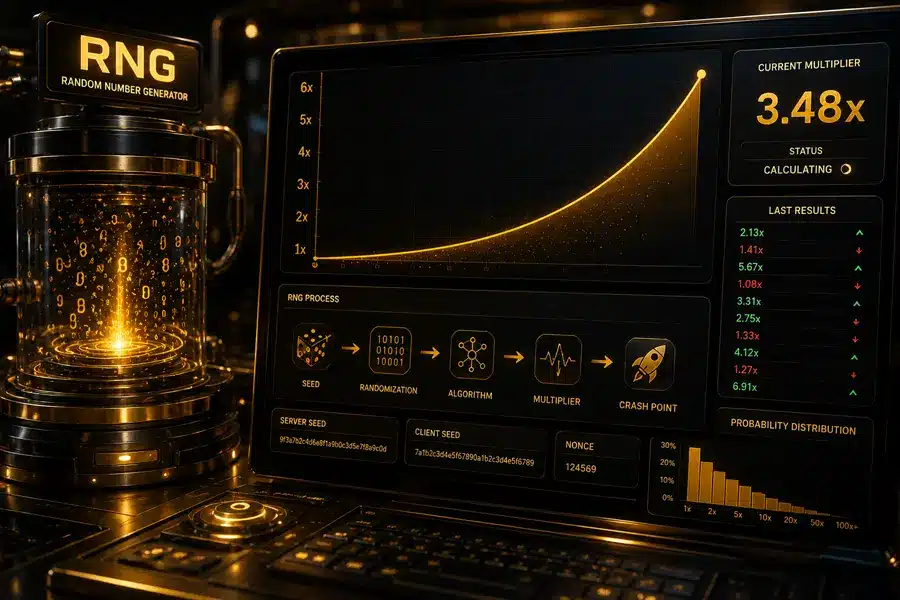 سیستم RNG در بازی انفجار